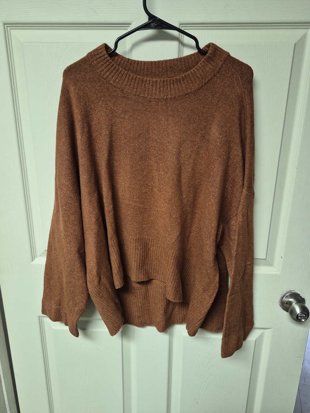 a new day Rust Brown Scoop Neck Sweater